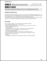 Click here to download MSC1209GS-2 Datasheet