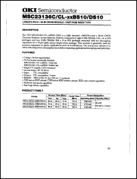 Click here to download MSC23136CL-70BS10 Datasheet