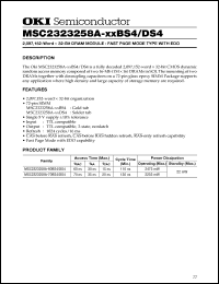 Click here to download MSC2323258A-70DS4 Datasheet