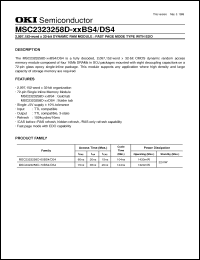 Click here to download MSC2323258D-60BS4 Datasheet