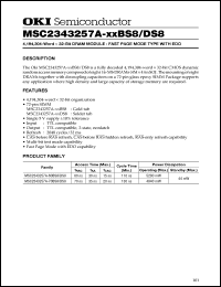 Click here to download MSC2343257A-60BS8 Datasheet