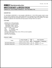 Click here to download MSC23836D-60BS20 Datasheet