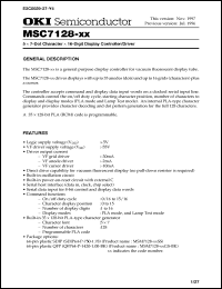 Click here to download MSC7128-xxGS-BK Datasheet