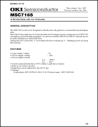Click here to download MSC7165 Datasheet