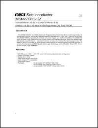 Click here to download MSM27C852 Datasheet