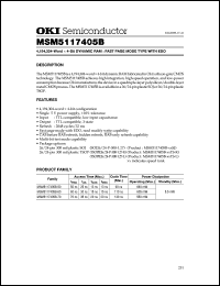 Click here to download MSM5117405B-60TS-L Datasheet