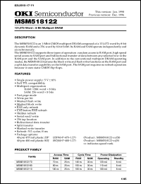 Click here to download MSM518122-10ZS Datasheet