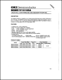 Click here to download MSM51V16165A-70TS-K Datasheet