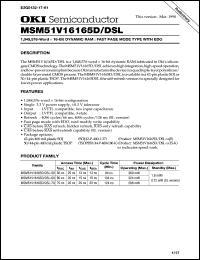 Click here to download MSM51V16165D-50TS-K Datasheet