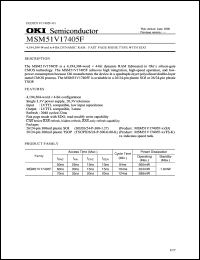 Click here to download MSM51V17405F-50TS-K Datasheet