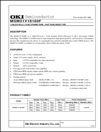 Click here to download MSM51V18160F-60JS Datasheet