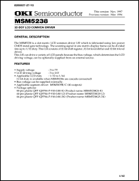 Click here to download MSM5238GS-2 Datasheet