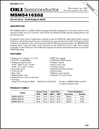 Click here to download MSM5416282-60GS-K Datasheet