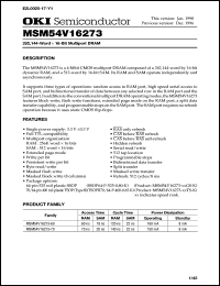 Click here to download MSM54V16273-70TS-K Datasheet
