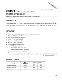 Click here to download MSM56V16800F-10TS-K Datasheet