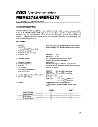 Click here to download MSM6378A Datasheet