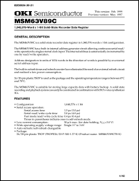 Click here to download MSM63V89 Datasheet