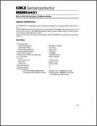 Click here to download MSM64431-xxxRS Datasheet