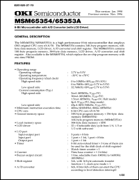 Click here to download MSM65353A-xxxGS-BK4 Datasheet