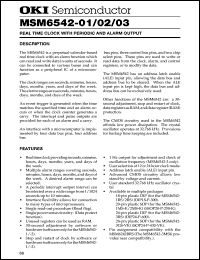 Click here to download MSM6542-3GS-VK Datasheet