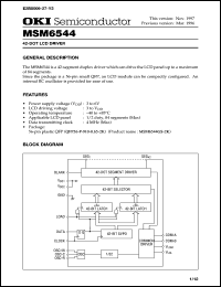 Click here to download MSM6544GS-2K Datasheet