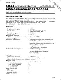 Click here to download MSM66589 Datasheet