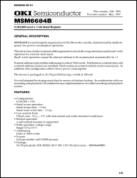 Click here to download MSM6684 Datasheet