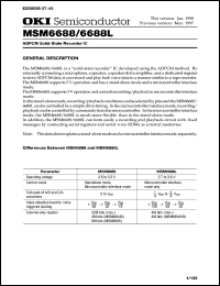 Click here to download MSM6688 Datasheet