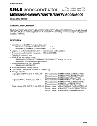 Click here to download MSM6996VAS Datasheet