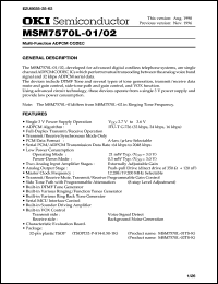 Click here to download MSM7570L-01 Datasheet