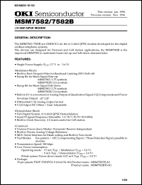 Click here to download MSM7582TS-K Datasheet