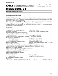 Click here to download MSM7590L-01TS-K Datasheet