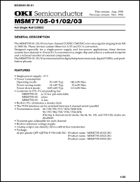 Click here to download MSM7705-01 Datasheet