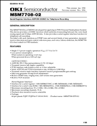 Click here to download MSM7708-02 Datasheet