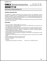 Click here to download MSM7715 Datasheet