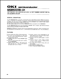 Click here to download MSM6222B-01 Datasheet