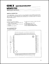 Click here to download MSM5219B Datasheet