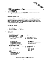 Click here to download MSM65512 Datasheet