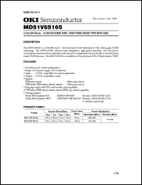 Click here to download MD51V65165 Datasheet