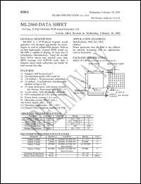 Click here to download ML2860 Datasheet