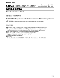 Click here to download MSA4709A Datasheet