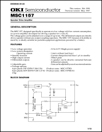 Click here to download MSC1157 Datasheet