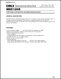 Click here to download MSC1205 Datasheet