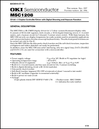 Click here to download MSC1208 Datasheet