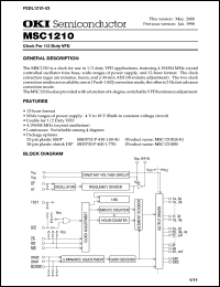 Click here to download MSC1210 Datasheet