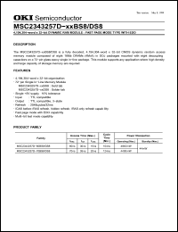 Click here to download MSC2343257D-xxBS8 Datasheet