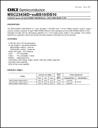 Click here to download MSC23436D-xxBS10 Datasheet