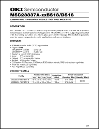 Click here to download MSC23837A-xxDS18 Datasheet