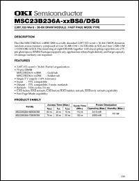 Click here to download MSC23B236A-xxDS8 Datasheet