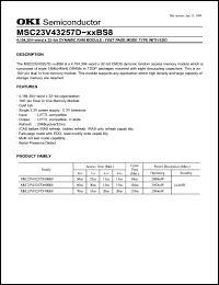 Click here to download MSC23V43257D Datasheet